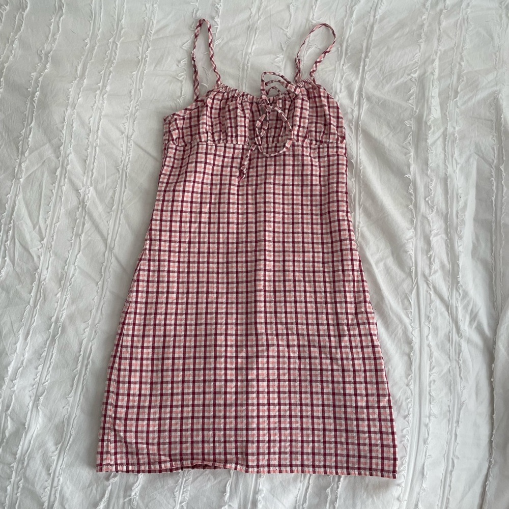 Tilly’s pink plaid dress size XS